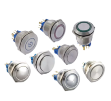 AJ6 Series Standard metal button switch