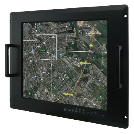 R17L100­RKA1ML Rack Mount Protective Glass Defense Display