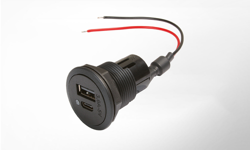 USB-C/A double charging socket without cover