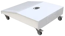 Kiosk Plate with Wheels 60-2